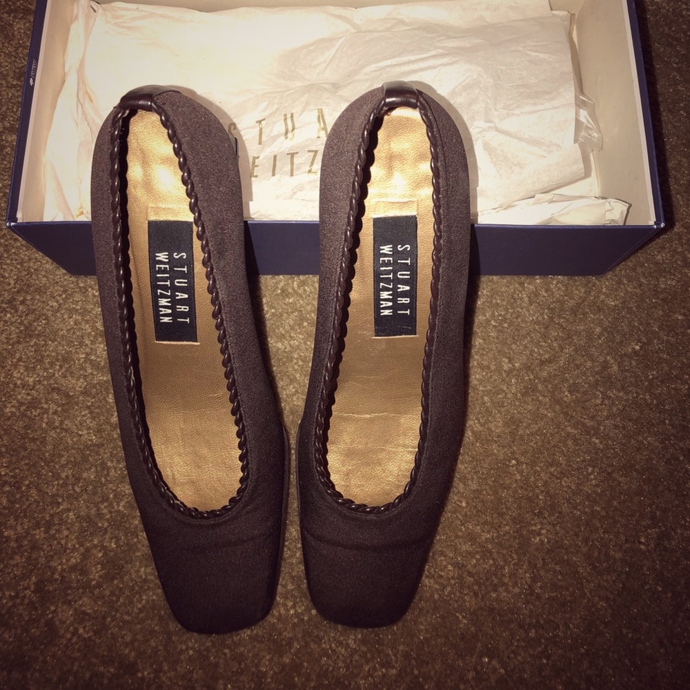 EUC Stuart Weitzman Gauze stretch Heels